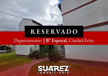 Departamento 4 ambientes c/cochera, B° Esporal - Ciudad Evita